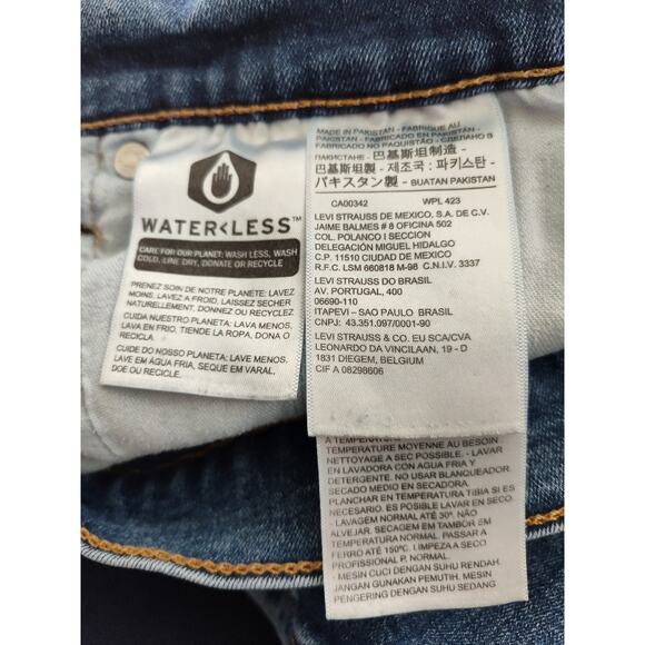 LEVI 502 BOOTCUT JEANS SIZE 33 X 32 10.5" RISE - Picture 6 of 7